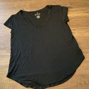American Eagle soft & sexy black short sleeve top sz M EUC!